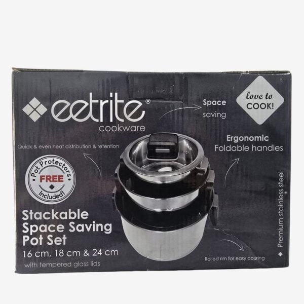Eetrite 6 Piece Stainless Steel Cookware Set-Bushwakka-Africa